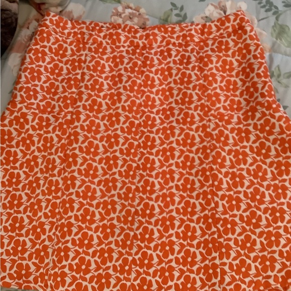 Jones New York Collections skirt flowers orange white size 12P like new … - Picture 9 of 14